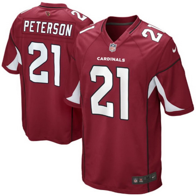 mens nike patrick peterson cardinal arizona cardinals game player jersey